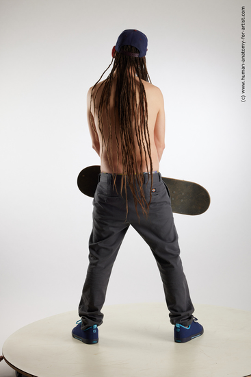 Casual Man White Standing poses - ALL Average Brown Standing poses - simple Dreadlocks Standard Photoshoot Academic