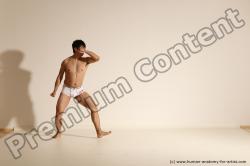 Underwear Martial art Man Asian Moving poses Athletic Short Black Dynamic poses Academic