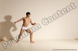 Underwear Martial art Man Asian Moving poses Athletic Short Black Dynamic poses Academic