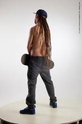 Casual Man White Standing poses - ALL Average Brown Standing poses - simple Dreadlocks Standard Photoshoot Academic