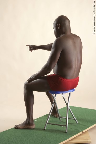 Underwear Man White Sitting poses - simple Average Short Brown Sitting poses - ALL Academic