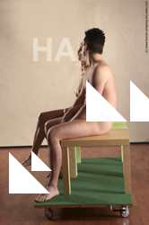 Nude Woman - Man White Perspective distortion Muscular Short Brown Realistic