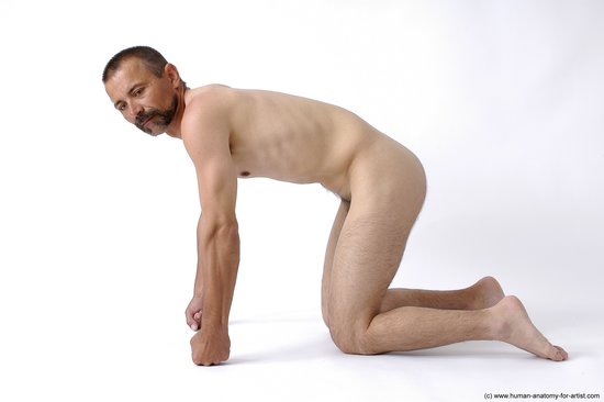 Nude Man White Slim Short Black Dancing Realistic