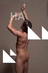 Nude Man White Standing poses - ALL Athletic Short Brown Standing poses - simple Realistic