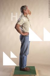 Casual Man White Standing poses - ALL Slim Short Grey Standing poses - simple Academic