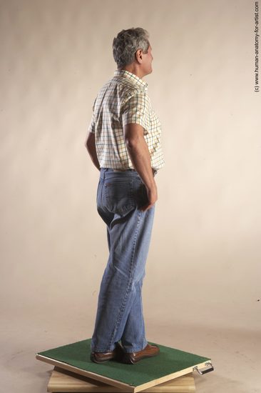 Casual Man White Standing poses - ALL Slim Short Grey Standing poses - simple Academic