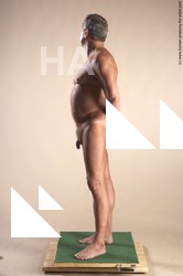 Nude Man White Standing poses - ALL Slim Short Grey Standing poses - simple Realistic