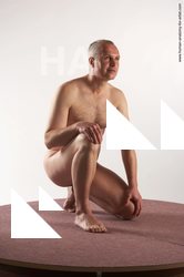 Nude Man White Kneeling poses - ALL Slim Short Grey Kneeling poses - on one knee Realistic