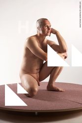 Nude Man White Kneeling poses - ALL Slim Short Grey Kneeling poses - on one knee Realistic