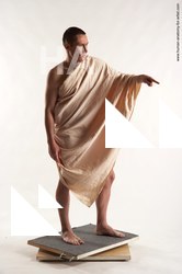 Drape Man White Standing poses - ALL Average Short Brown Standing poses - simple Academic