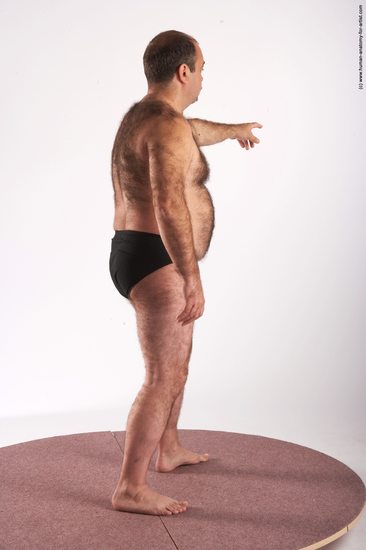Nude Man White Standing poses - ALL Chubby Short Brown Standing poses - simple Realistic