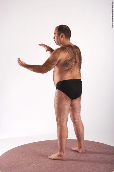 Nude Man White Standing poses - ALL Chubby Short Brown Standing poses - simple Realistic