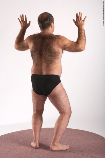 Underwear Man White Standing poses - ALL Chubby Bald Brown Standing poses - simple Academic