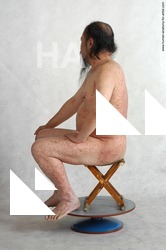 and more Nude Man Asian Sitting poses - simple Chubby Bald Black Sitting poses - ALL Realistic