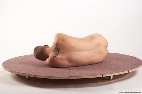 Nude Man White Moving poses Average Bald Realistic