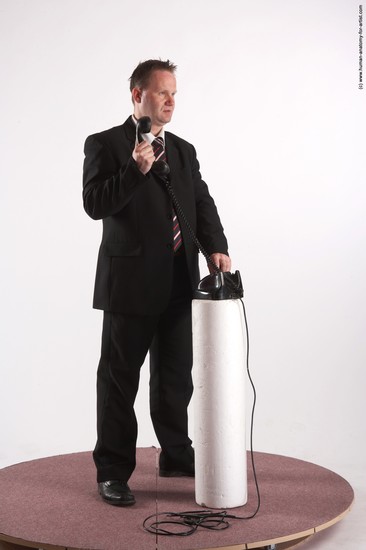 Business Holding Man White Standing poses - ALL Average Short Grey Standing poses - simple Academic