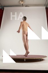 Nude Man White Standing poses - ALL Slim Short Brown Standing poses - simple Multi angles poses Realistic