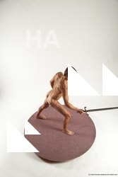 Nude Fighting with sword Man White Standing poses - ALL Athletic Short Brown Standing poses - simple Multi angles poses Realistic
