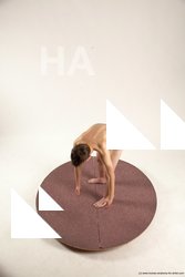 Nude Man White Standing poses - ALL Slim Short Brown Standing poses - bend over Multi angles poses Realistic