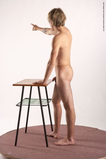 Nude Daily activities Man White Standing poses - ALL Slim Short Blond Standing poses - simple Realistic