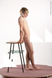 Nude Daily activities Man White Standing poses - ALL Slim Short Blond Standing poses - simple Realistic