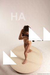 Nude Fighting with submachine gun Man White Standing poses - ALL Slim Short Brown Standing poses - simple Multi angles poses Realistic Fighting poses - ALL