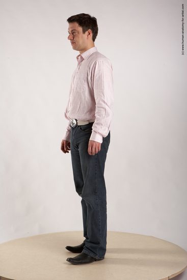 Casual Man White Standing poses - ALL Average Short Brown Standing poses - simple Academic