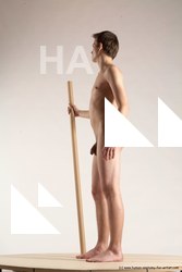 Nude Man White Standing poses - ALL Slim Short Brown Standing poses - simple Multi angles poses Realistic