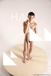 Nude Man White Standing poses - ALL Slim Short Brown Standing poses - simple Multi angles poses Realistic