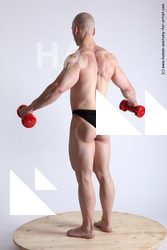 Swimsuit Holding Man White Standing poses - ALL Slim Short Brown Standing poses - simple Academic