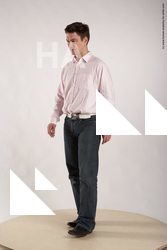 Casual Man White Standing poses - ALL Average Short Brown Standing poses - simple Academic