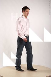 Casual Man White Standing poses - ALL Average Short Brown Standing poses - simple Academic