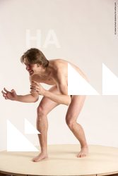 Nude Man White Standing poses - ALL Slim Short Brown Standing poses - simple Multi angles poses Realistic