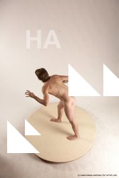 Nude Man White Standing poses - ALL Slim Short Brown Standing poses - simple Multi angles poses Realistic