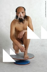 Nude Man Asian Standing poses - ALL Slim Bald Standing poses - knee-bend Black Realistic