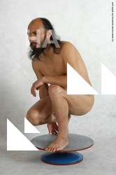 Nude Man Asian Standing poses - ALL Slim Bald Standing poses - knee-bend Black Realistic