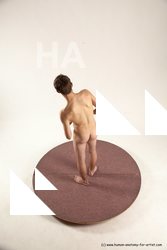 Nude Man White Standing poses - ALL Slim Short Brown Standing poses - simple Multi angles poses Realistic