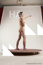 Nude Man White Standing poses - ALL Slim Short Brown Standing poses - simple Multi angles poses Realistic