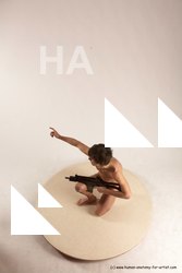 Nude Fighting with submachine gun Man White Standing poses - ALL Slim Short Brown Standing poses - simple Multi angles poses Realistic Fighting poses - ALL