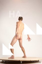 Nude Man White Standing poses - ALL Athletic Short Brown Standing poses - simple Multi angles poses Realistic