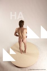 Nude Man White Standing poses - ALL Slim Short Brown Standing poses - simple Multi angles poses Realistic