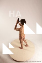Nude Fighting with gun Man White Standing poses - ALL Slim Short Brown Standing poses - simple Multi angles poses Realistic Fighting poses - ALL