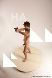 Nude Fighting with gun Man White Standing poses - ALL Slim Short Brown Standing poses - simple Multi angles poses Realistic Fighting poses - ALL