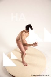 Nude Man White Standing poses - ALL Average Short Brown Standing poses - simple Multi angles poses Realistic