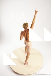 Nude Man White Standing poses - ALL Athletic Short Brown Standing poses - simple Multi angles poses Realistic