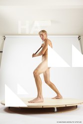 Nude Fighting with axe Man White Standing poses - ALL Athletic Short Brown Standing poses - simple Multi angles poses Realistic