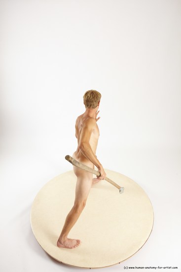 Nude Man White Standing poses - ALL Athletic Short Brown Standing poses - simple Multi angles poses Realistic