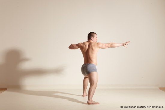 Underwear Martial art Man White Standing poses - ALL Athletic Short Brown Standing poses - simple Dynamic poses Academic