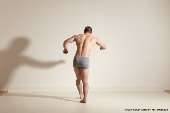 Underwear Martial art Man White Standing poses - ALL Athletic Short Brown Standing poses - simple Dynamic poses Academic