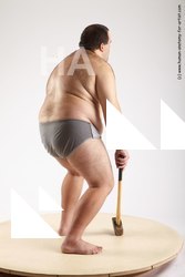 Underwear Man White Standing poses - ALL Overweight Short Black Standing poses - simple Academic